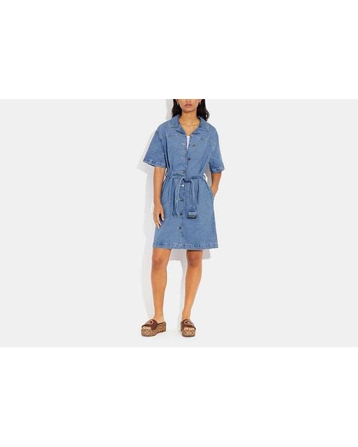 Coach denim dress hotsell