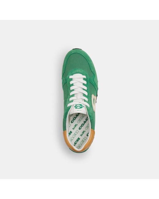 COACH Green Retro Runner for men