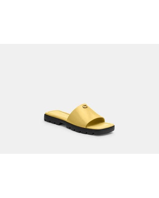 COACH Black Florence Sandal