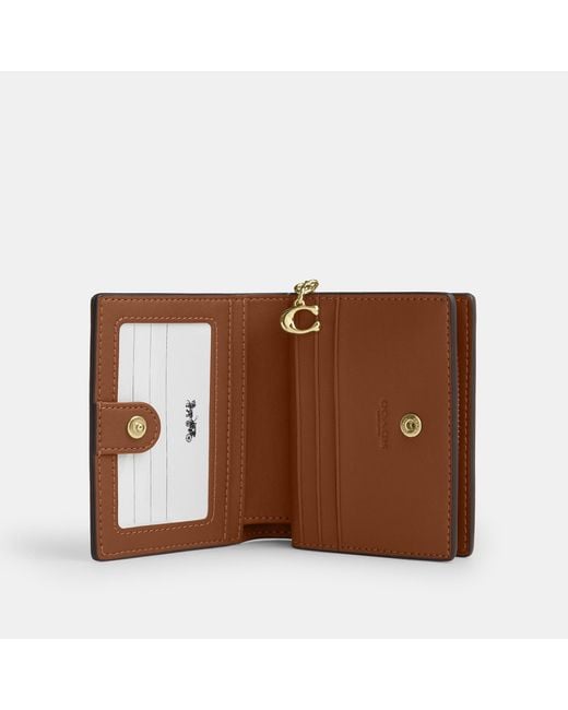 COACH Brown Snap Wallet