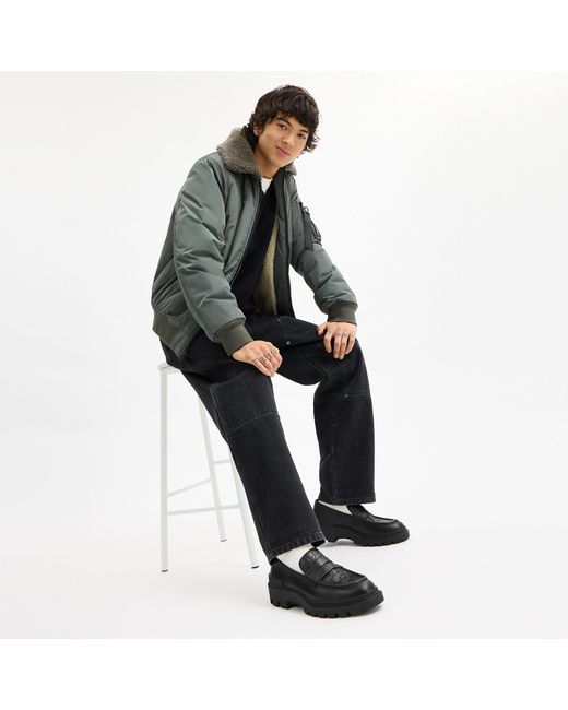 COACH Black Loafer for men
