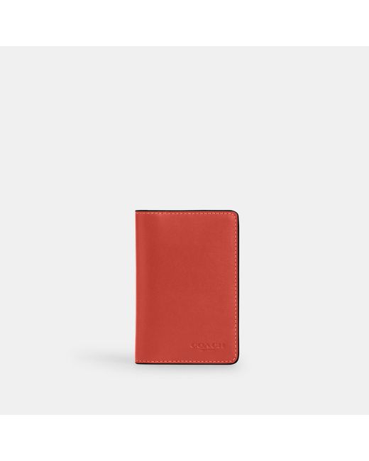 COACH Red Id Wallet for men