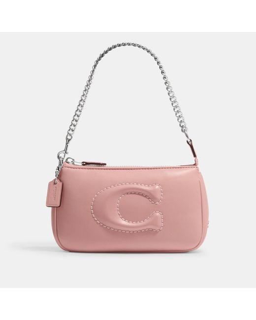 Coach Outlet Pink Nolita 19 With Signature Quilting