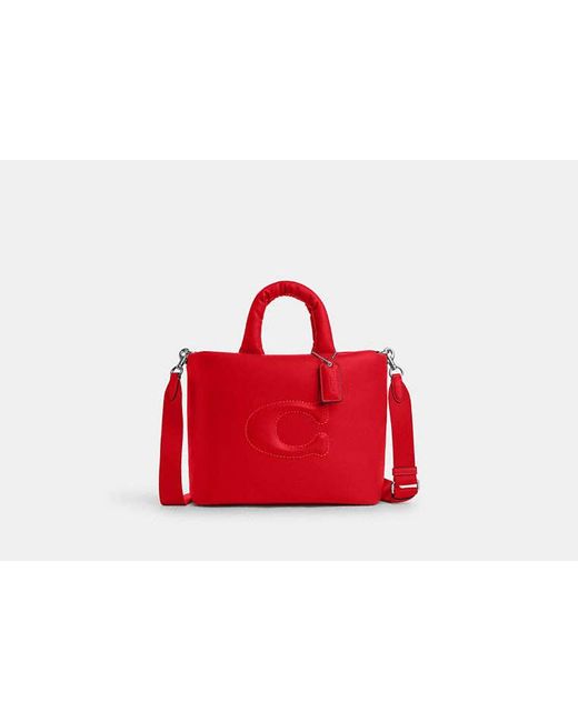 COACH Red Pillow Tote