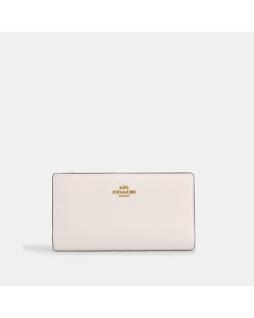 COACH Natural Slim Zip Wallet