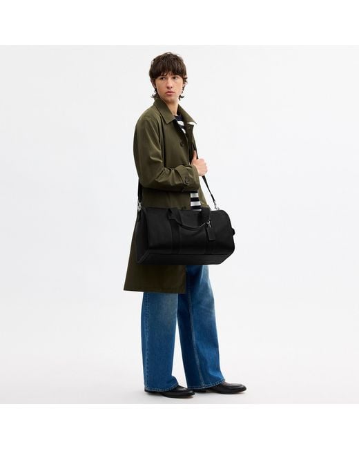 COACH Black Explorer Duffle Bag 45 for men