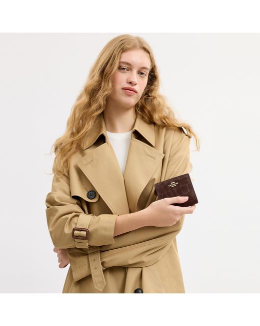COACH Brown Snap Wallet