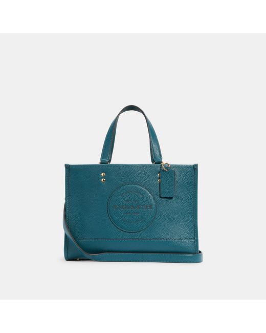 COACH Blue Dempsey Carryall With Patch