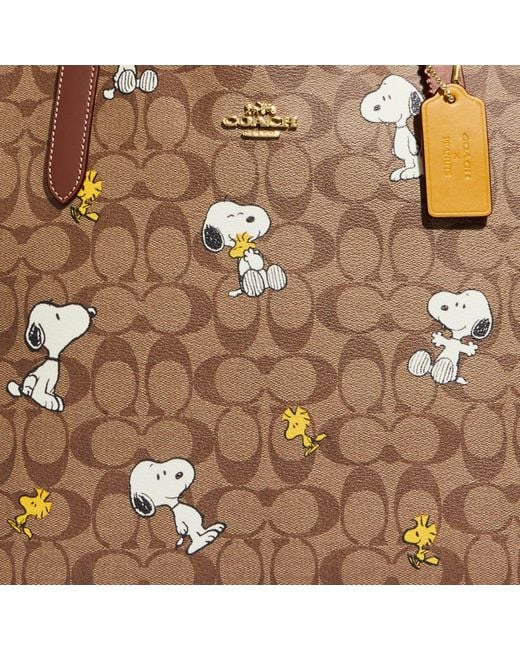 【COACH x スヌーピー】シティー トート Snoopy Woodstock Print COACH x スヌーピー】シティー トート Snoopy Woodstock Print