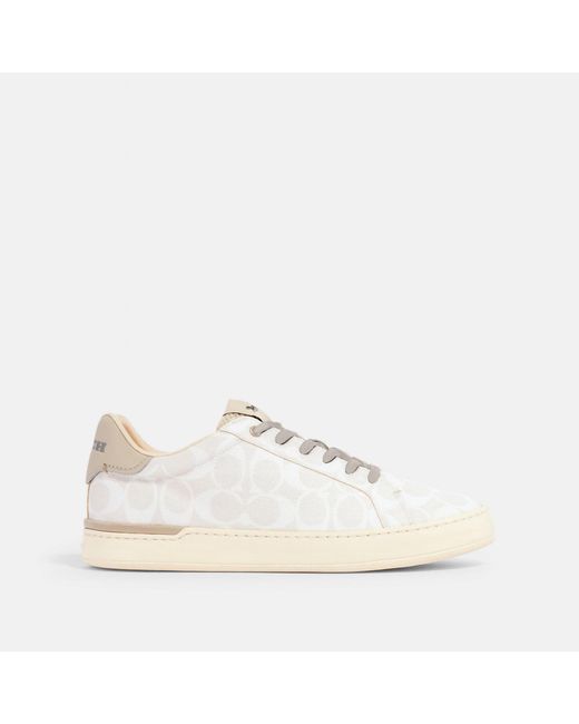 Coach Outlet Canvas Clip Low Top Sneaker in White for Men | Lyst
