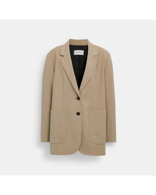COACH Natural Blazer