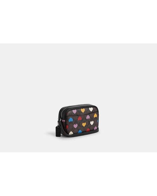COACH Mini Jamie Camera Bag In Signature Canvas With Heart Print in