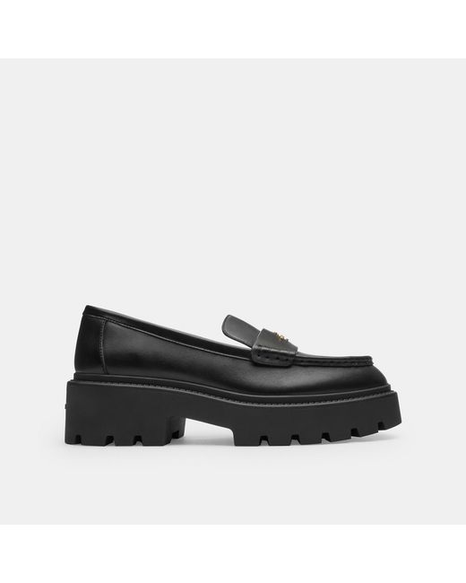 COACH Black Lucy Loafer