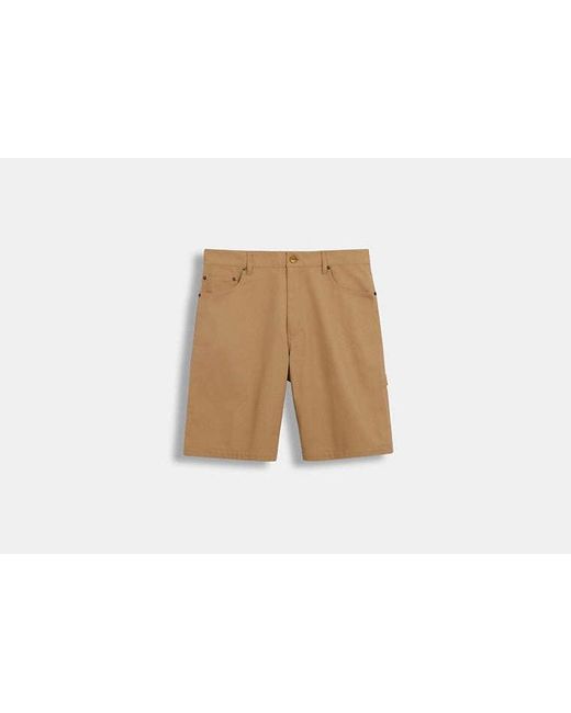 COACH Black Twill Shorts for men