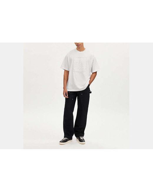 T-shirt exclusif COACH pour homme en coloris White