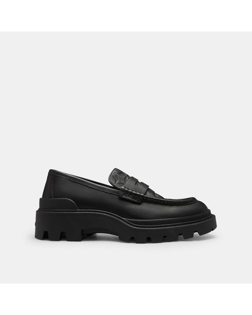 COACH Black Loafer for men