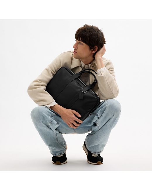 COACH Black Austin Brief for men