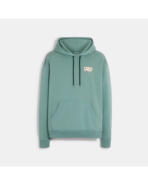 COACH Green Ice Cream Graphic Hoodie for men