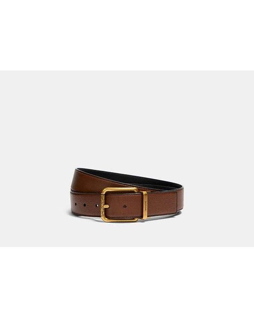 COACH Square Roller Buckle Cut To Size Reversible Belt, 38 Mm in Black for  Men
