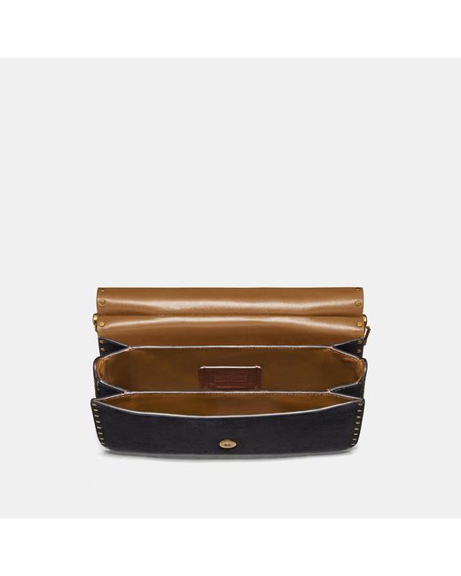 COACH Ellie Crossbody With Rivets in Black Lyst