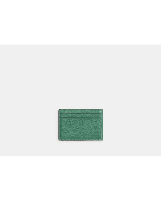 COACH Green Compact Billfold In Colorblock for men