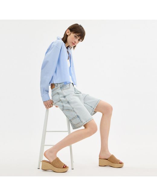 COACH Metallic Phoebe Platform Sandal