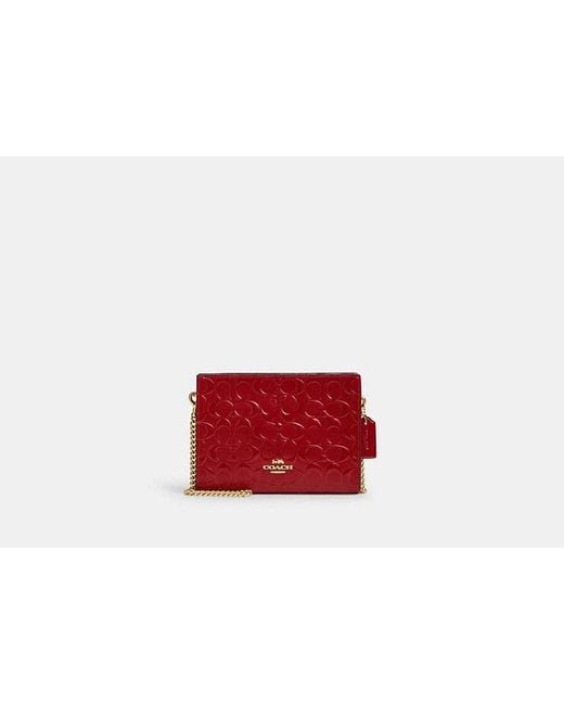 Borsa A Tracolla Sottile di COACH in Red