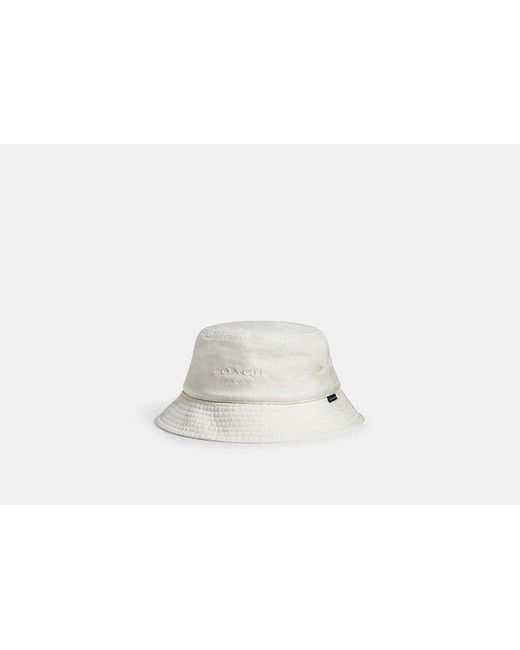 COACH Black Denim Bucket Hat