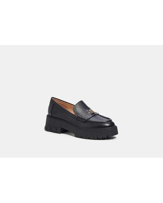COACH Black Ruthie Loafer