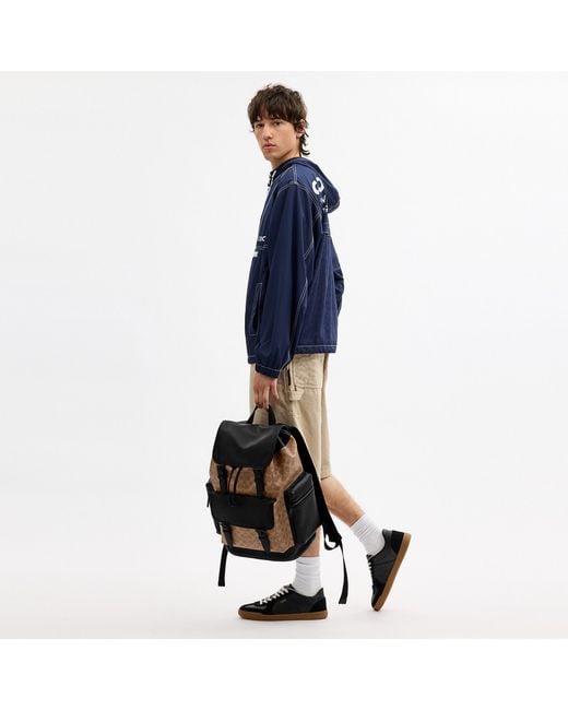 COACH Black Sprint Backpack for men
