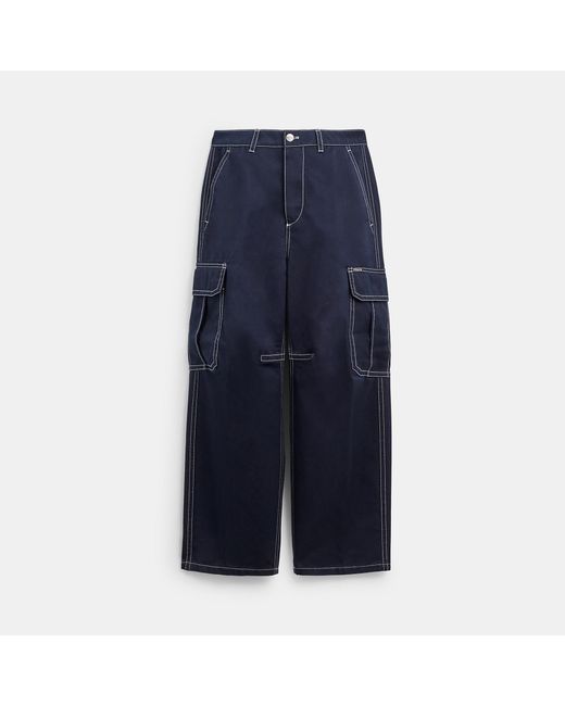 COACH Blue Cargo Pants for men