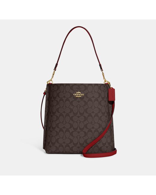 Coach Outlet Mollie Bucket Bag In Signature Canvas in Brown Lyst