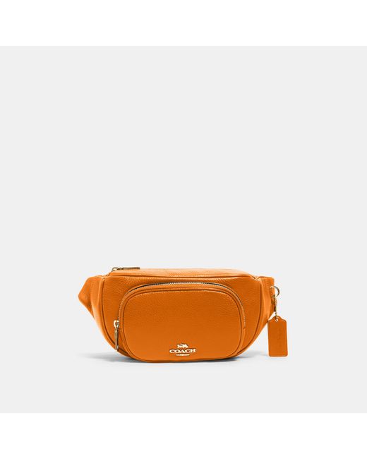 COACH Orange Court Belt Bag