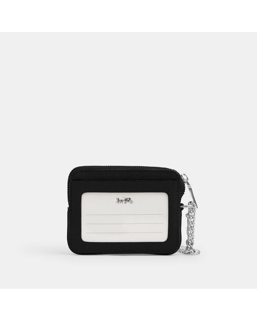 COACH Black Zip Card Case