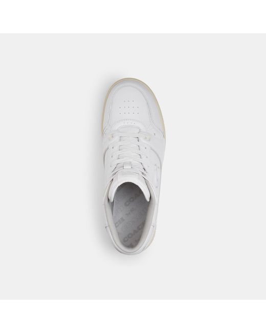 COACH White Soho Mid Top Sneaker for men