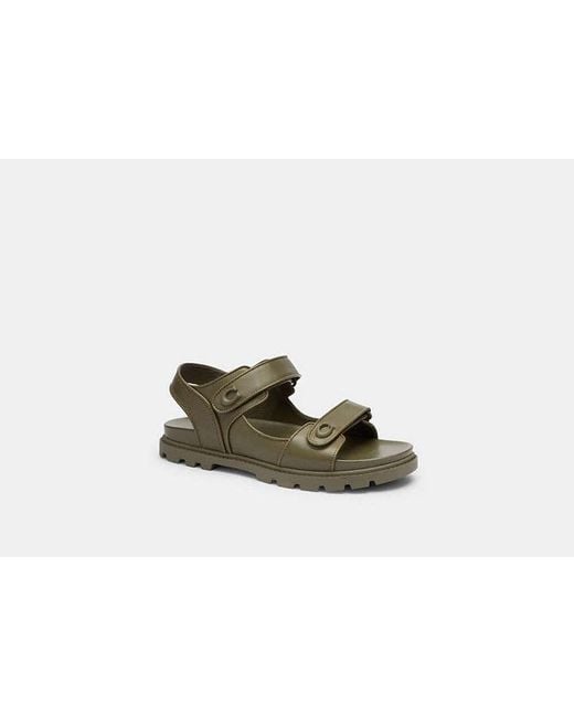 COACH Black Platform Sandal for men