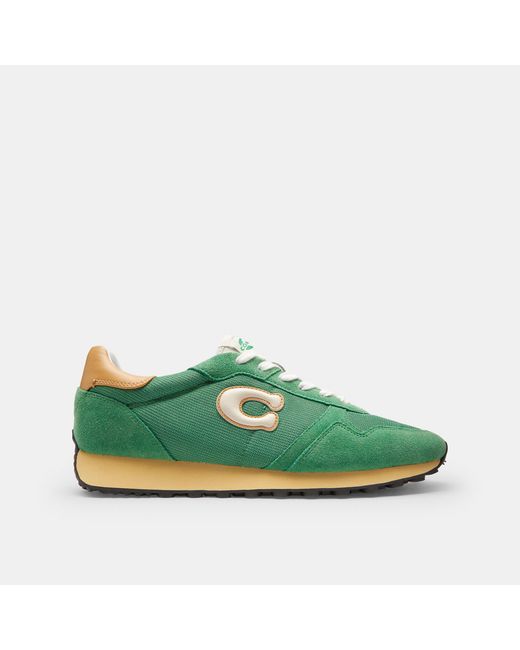 COACH Green Retro Runner for men