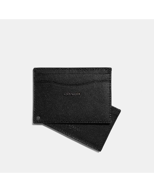 Coach Outlet Swivel Card Case in Black for Men Lyst