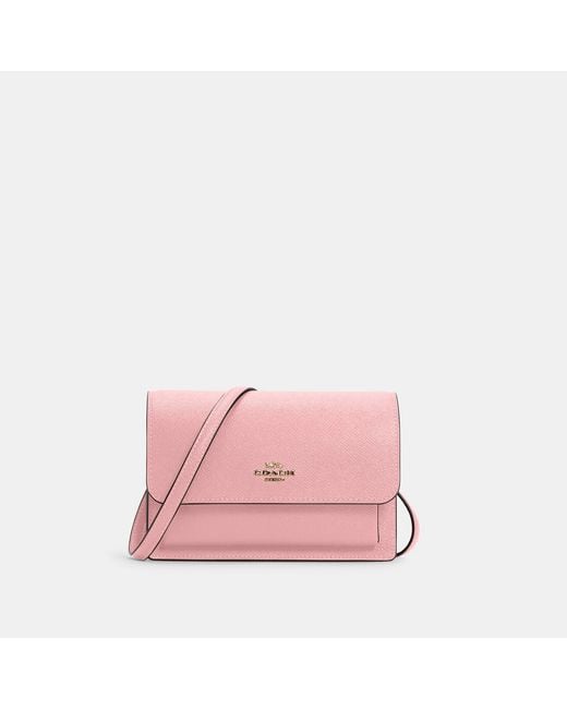 COACH Pink Foldover Belt Bag