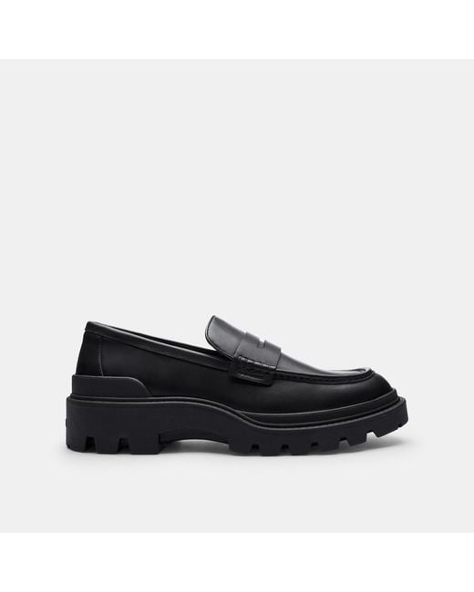 COACH Black Loafer for men