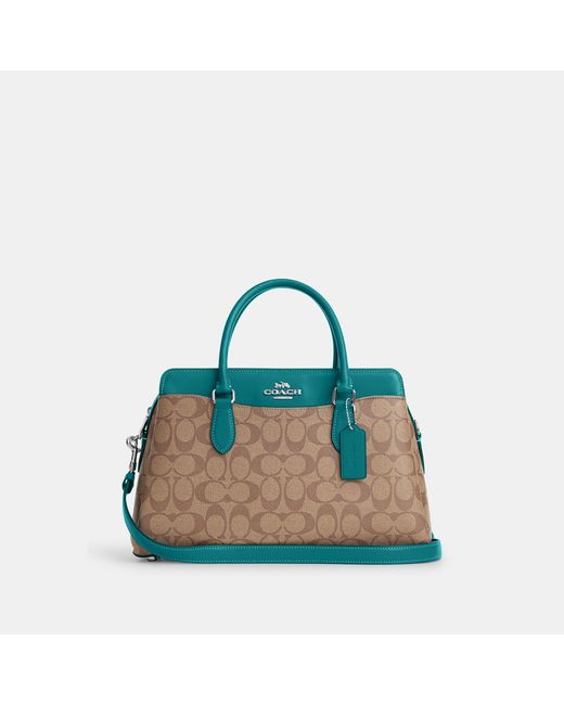 Coach Darcie Carryall in Blocked Signature Canvas