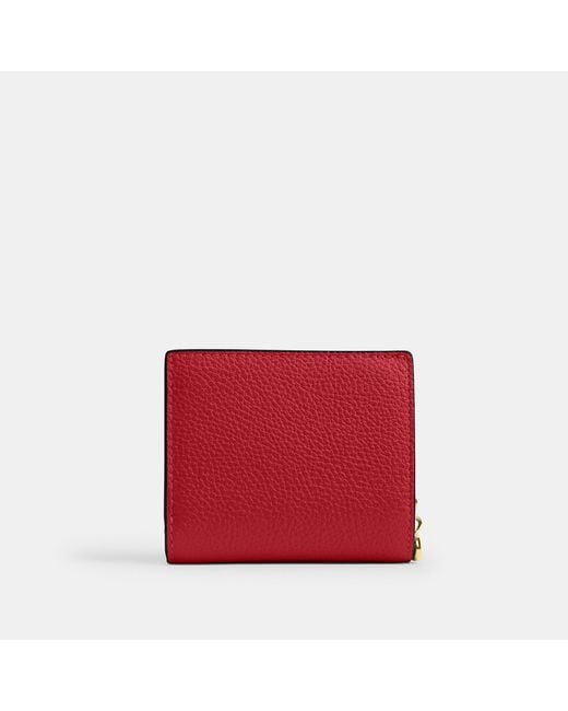 COACH Red Snap Wallet