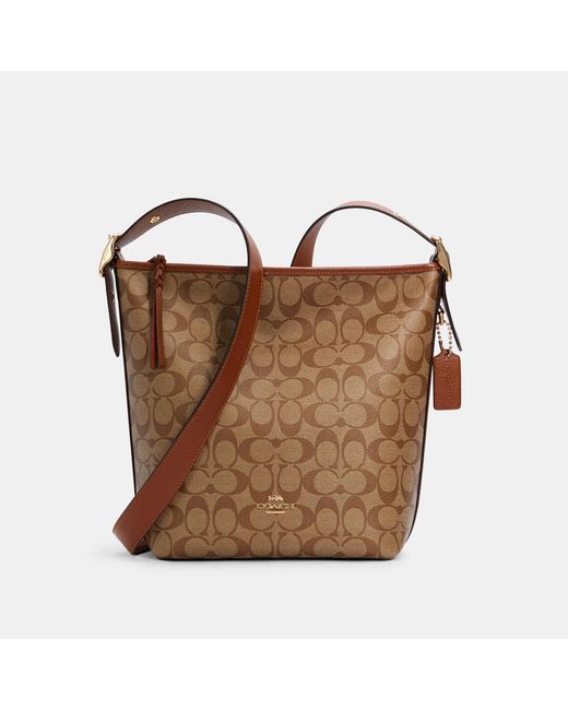Coach Outlet Val Duffle In Signature Canvas in Brown Lyst