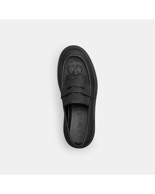 COACH Black Loafer for men