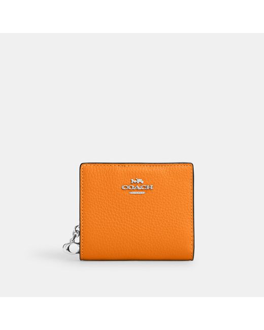 Coach Outlet Zip Card Case in Signature Leather - Yellow - One Size