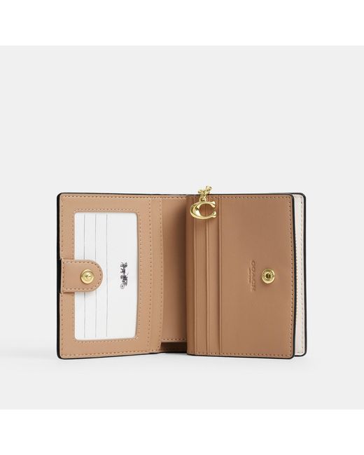 COACH White Snap Wallet