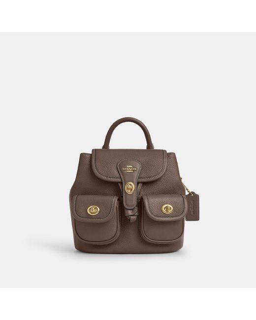 COACH Brown Hadley Backpack