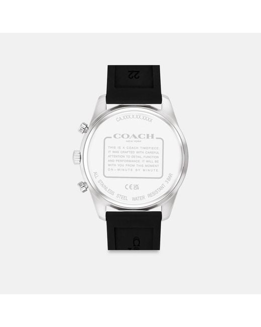 COACH Black Cole Watch for men