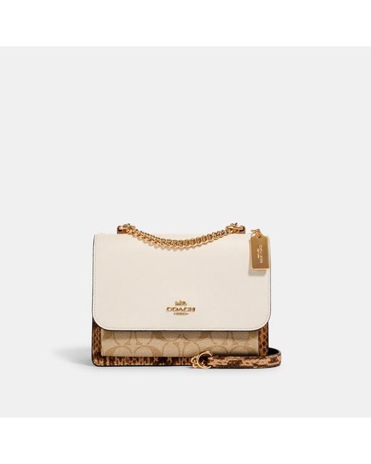 【COACH】Klare Crossbody Bag★Blocked Signature Canvas★ Coach Klare Crossbody Bag In Blocked Signature Canvas