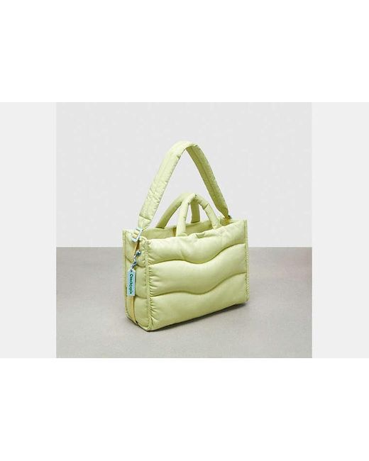 COACH Green Coachtopia Loop Quilted Wavy Tote Bag